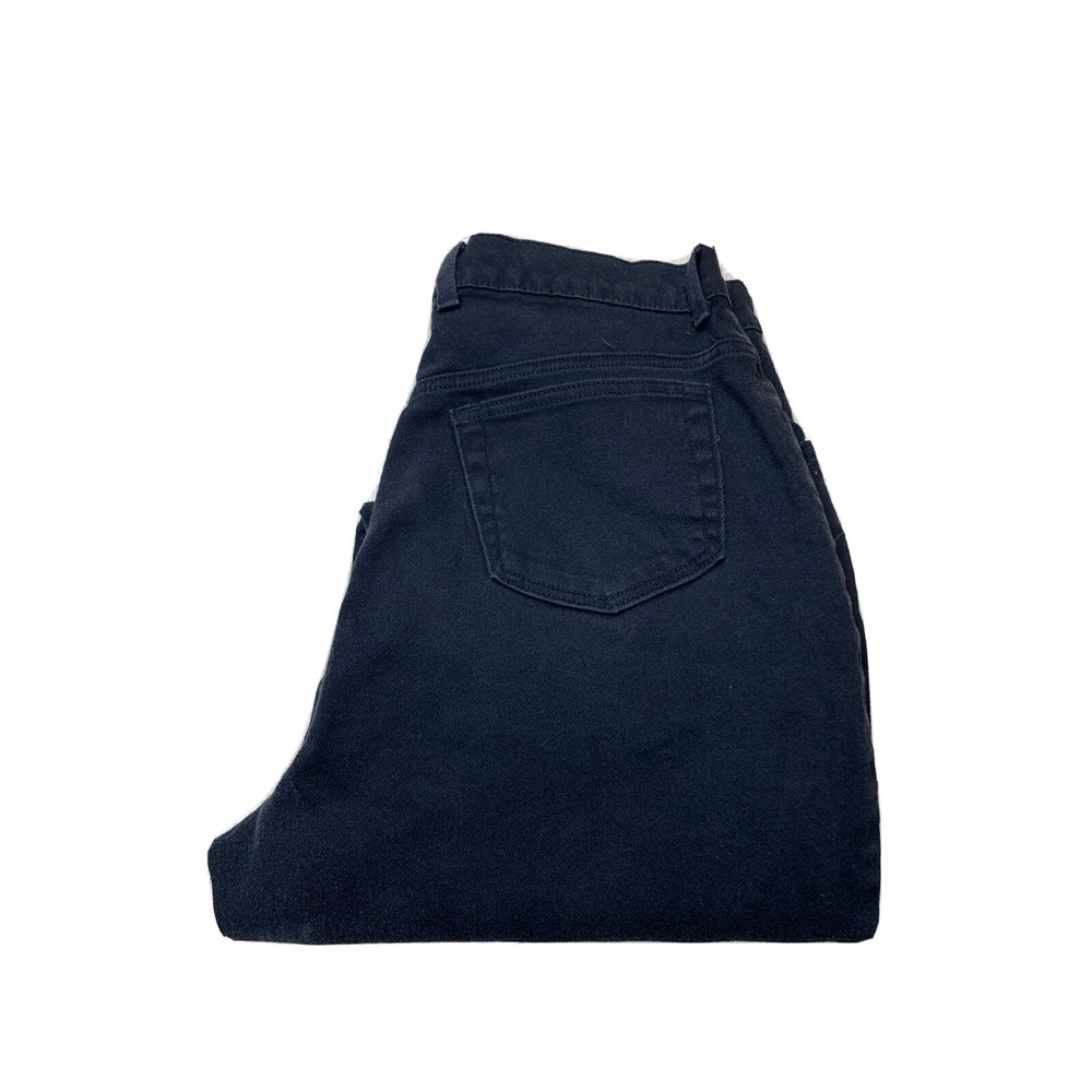 St John's Bay Jeans Straight Leg Women's Size 16 Average Approx 31x29.5 Black De